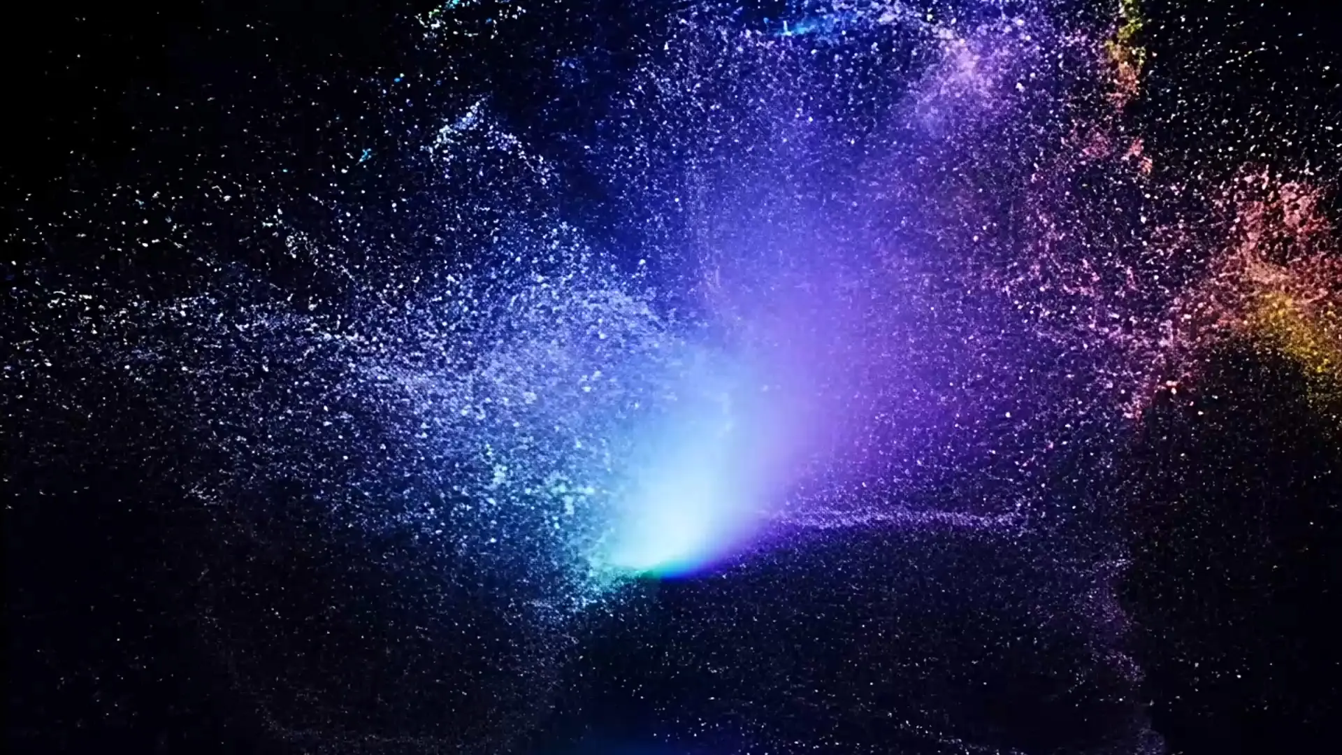 Galactic Particle Overlay for Motion Graphics